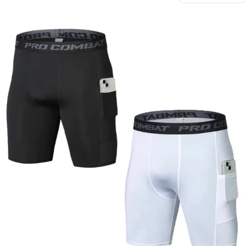 Cycling Bib Shorts - 고성능 남성용 압박 반바지 (포켓 포함)