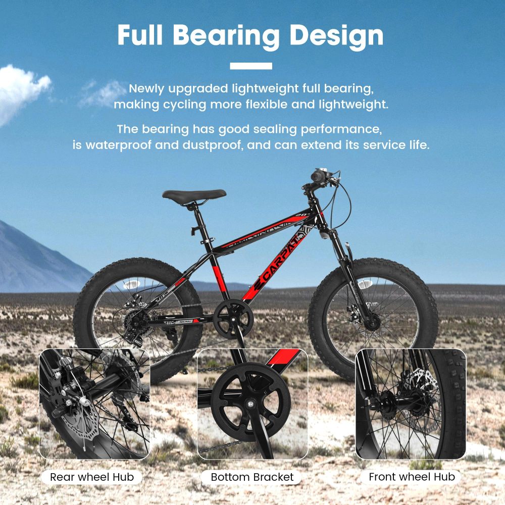 Carbon Bike Frame - 20인치 어린이 청소년용 산악자전거, 고탄소강 프레임,