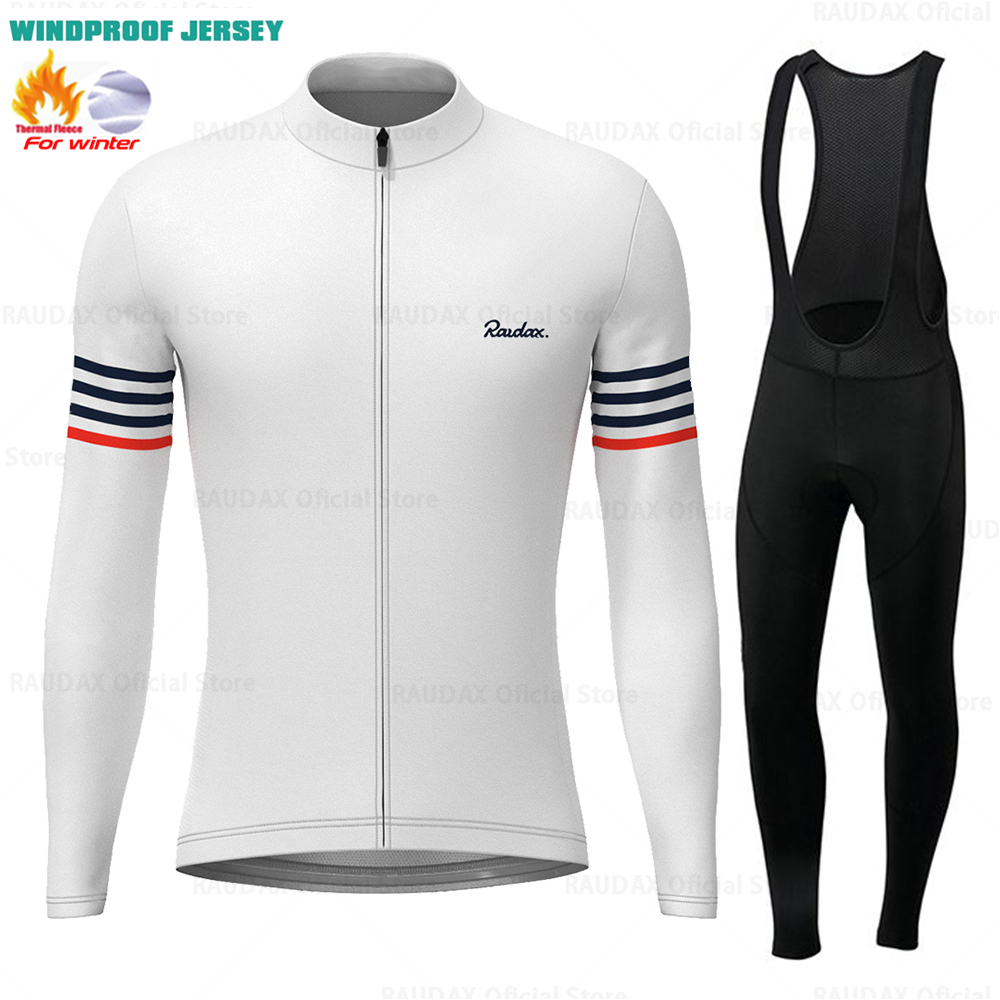 Cycling Gear Jersey - Raudax 겨울 방풍 양털 저지 Ropa