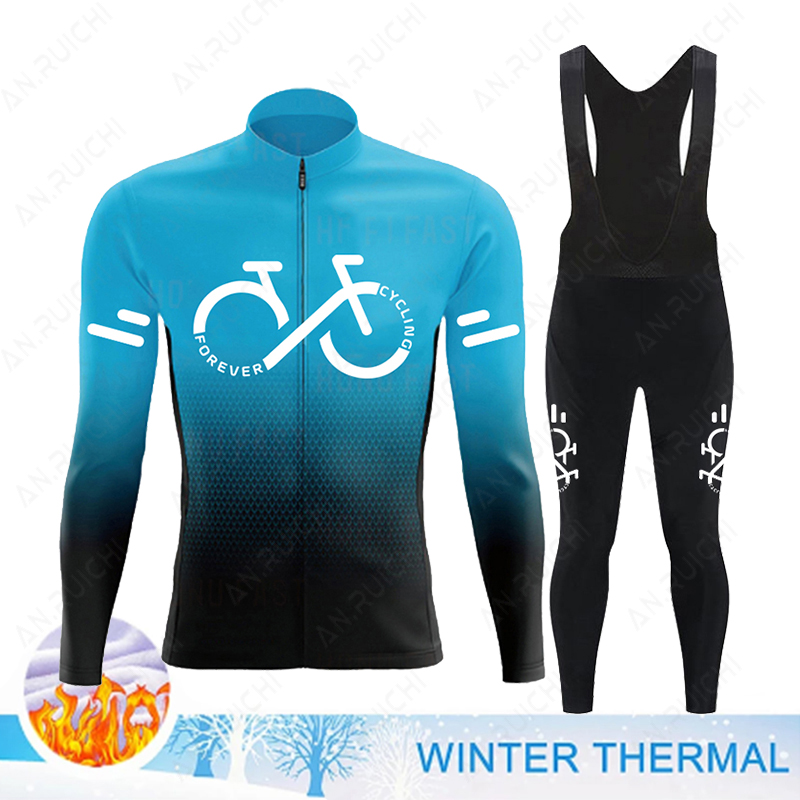 2023 겨울 열 양털 사이클링 저지 세트 Mens M - Cycling Gear Jersey 리뷰 및 가격