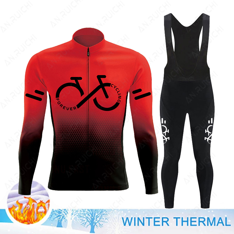 2023 겨울 열 양털 사이클링 저지 세트 Mens M - Cycling Gear Jersey 리뷰 및 가격